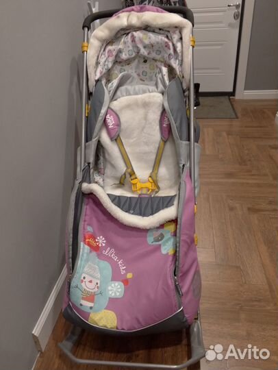 Санки коляска ника kids