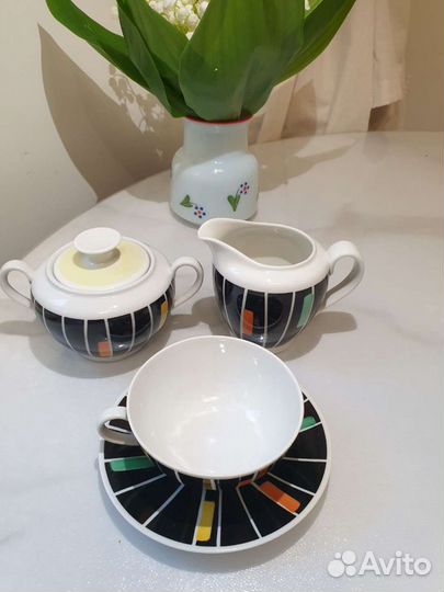 Кофейный сервиз гдр ретро винтаж полный комплект