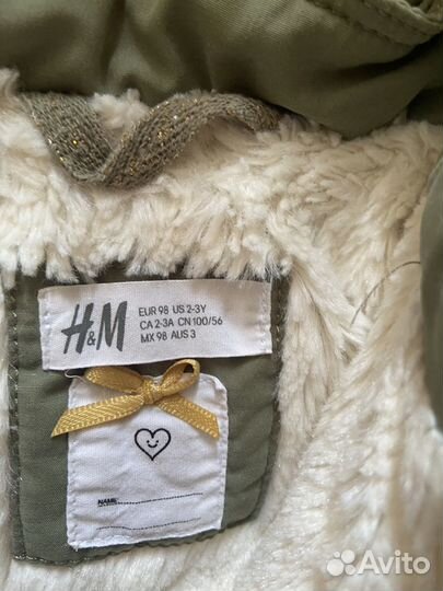 Куртка на девочку, от H&M, размер 98/104