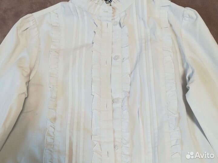 Рубашка блузка для девочки 8-10 лет