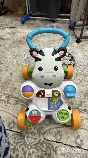 Игрушка Зебра ходунки каталка