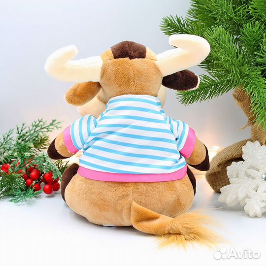 Мягкая игрушка Семья Коровкиных с матрешкой (звук) 0216