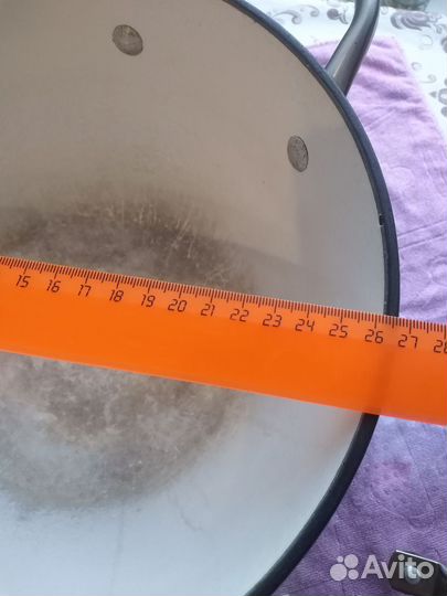 Казан с крышкой б/у