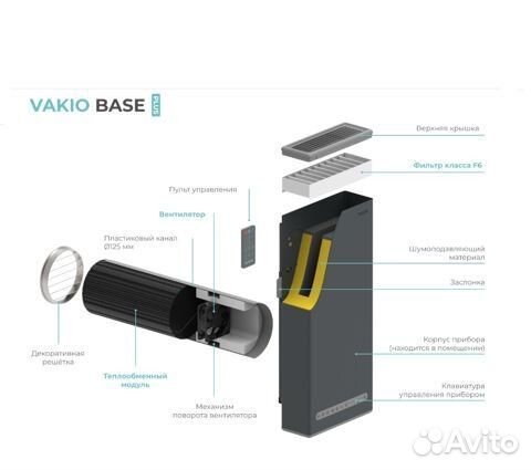 Рекуператор vakio Base Smart (серый)