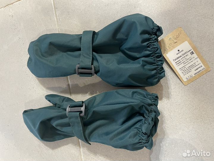 Варежки детские краги демисезонные Минидино