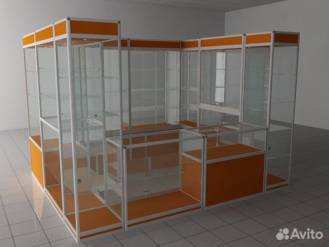 Торговая витрина Купец с дверцами от производителя