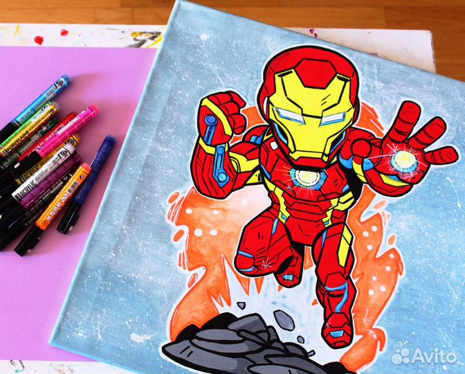Картина ручной работы / Iron man