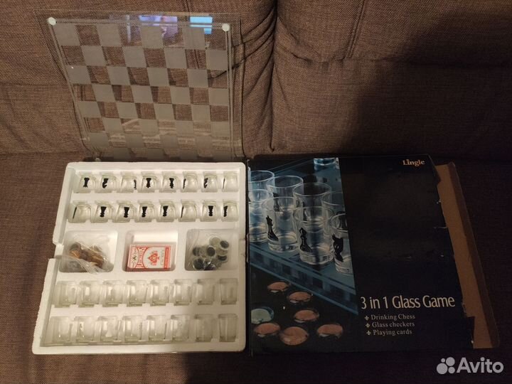 Набор игр 3 в 1(пьяные шахматы)