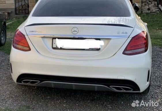 Диффузор на задний бампер mersedes w205 amg