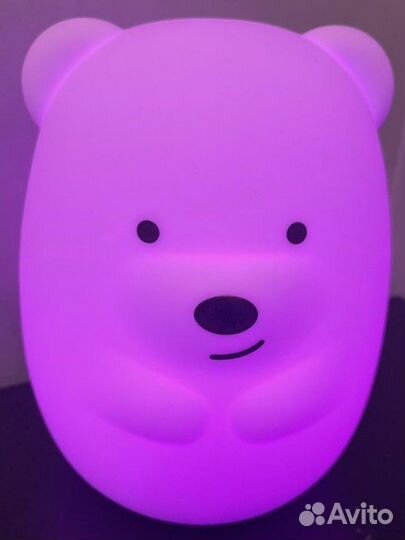 Силиконовый ночник мишка новый