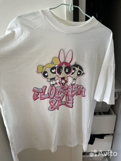 Футболка оверсайз H&M powerpuff girls женская