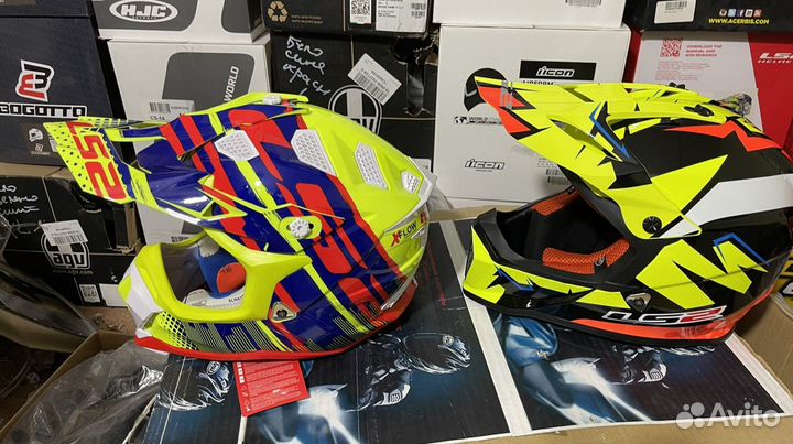 Кроссовый шлем ls2 mx470 437 размер М