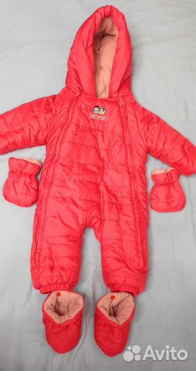 Зимний комбинезон для девочки 68