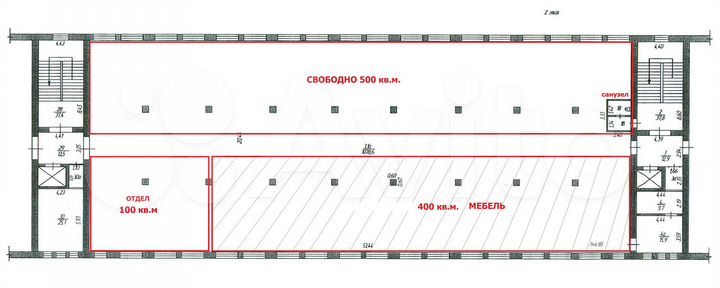 Торговая площадь, 1100 м²