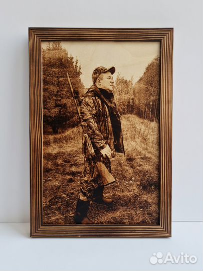 Портреты и картины по фото Пирография