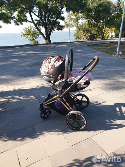 Коляска cybex priam 2 в 1 rose gold