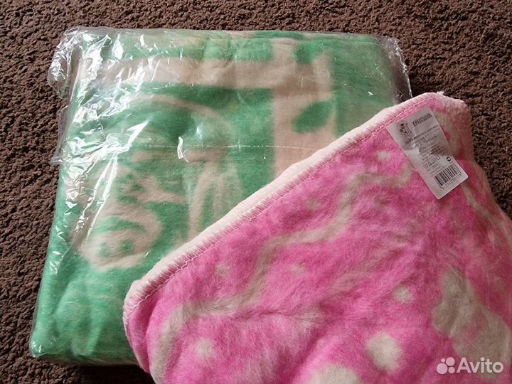Высококачественные одеяла байковые детские. Новые