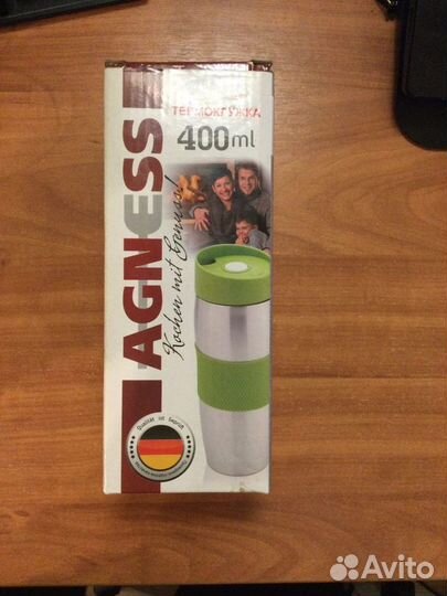 Новая Термокружка agness 400 мл