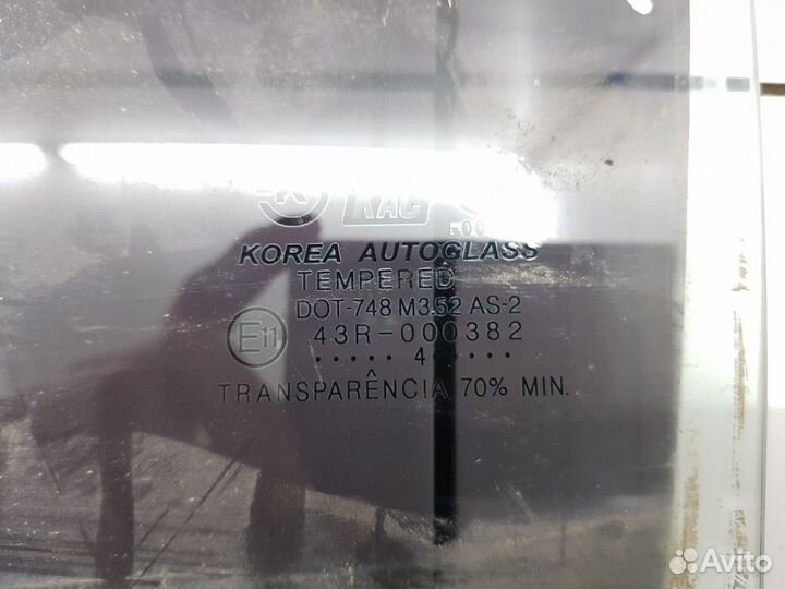 Стекло двери заднее левое (Hyundai Elantra)