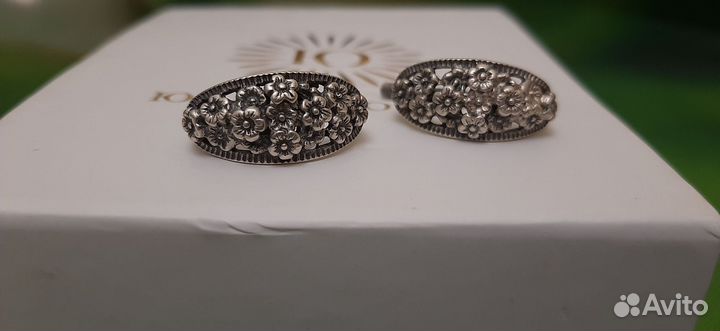 Серебряные серьги СССР