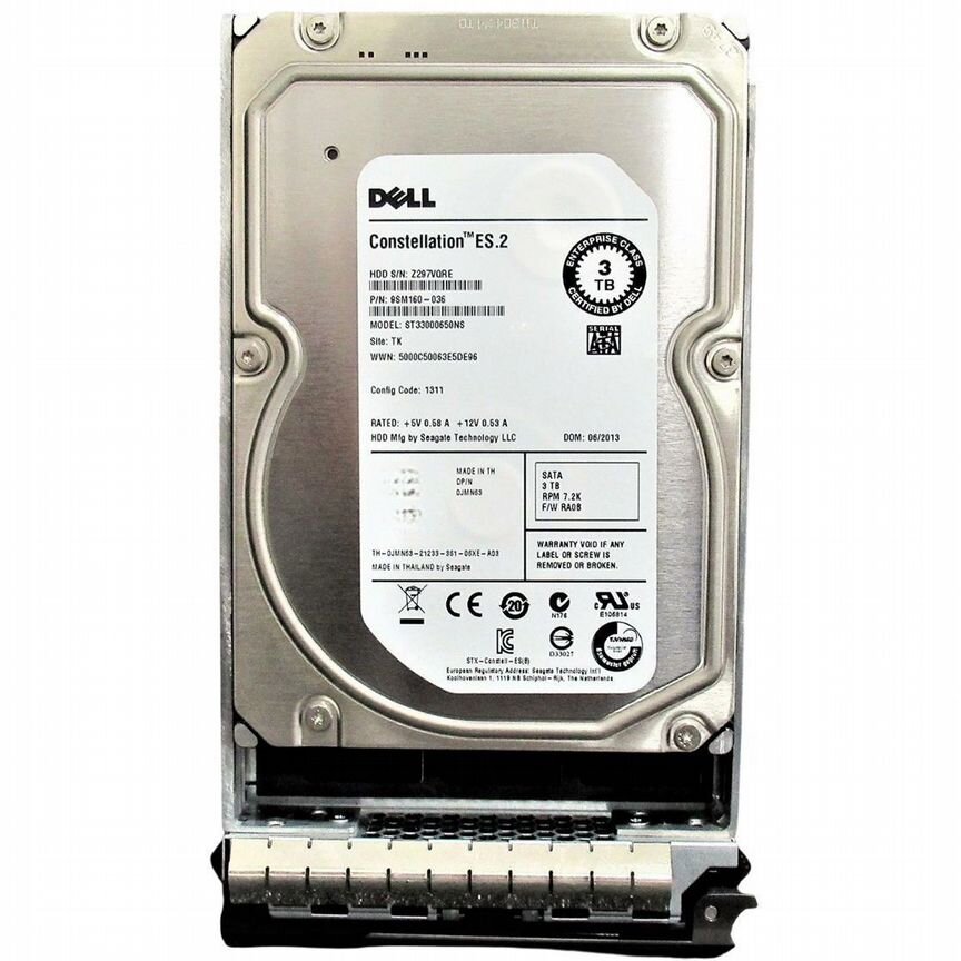 [JMN63] Жесткий Диск Dell 3tb Sata3 3.5" Hdd Jmn63