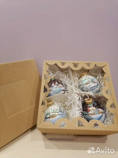 Елочные игрушки шары окружность 25 см