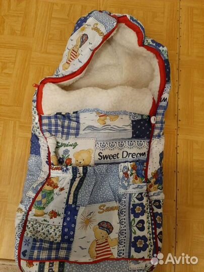 Зимний конверт в коляску или санки