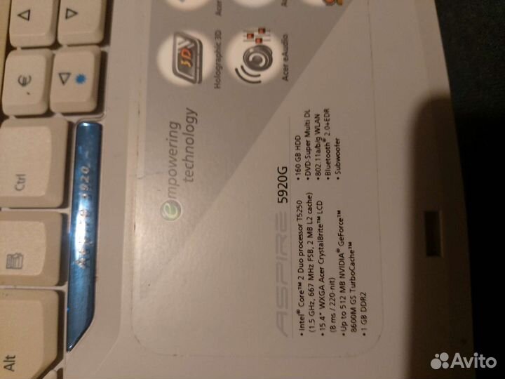 Ноутбук acer aspire 5920g