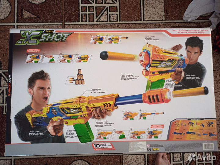 Новый.Игровой набор x-shot и бластер nerf