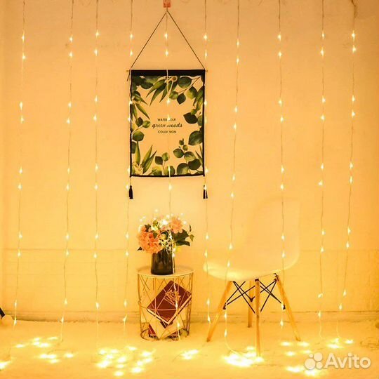 Гирлянда водопад