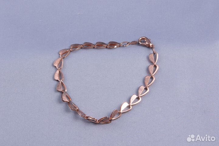 Браслет винтаж позолота