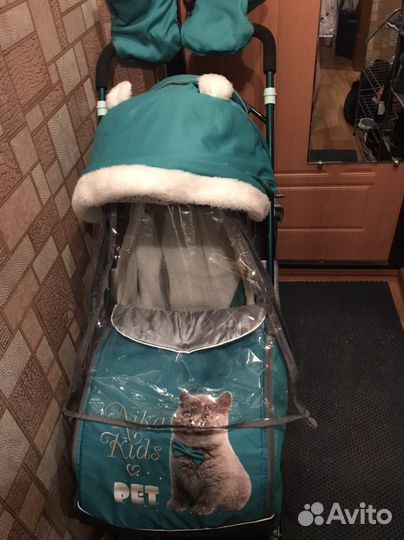 Санки коляска ника kids