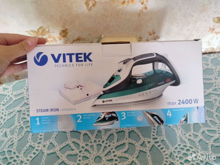 Утюг vitek и гладильная доска