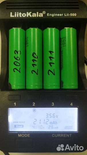 Аккумулятор 18650.Протестированные