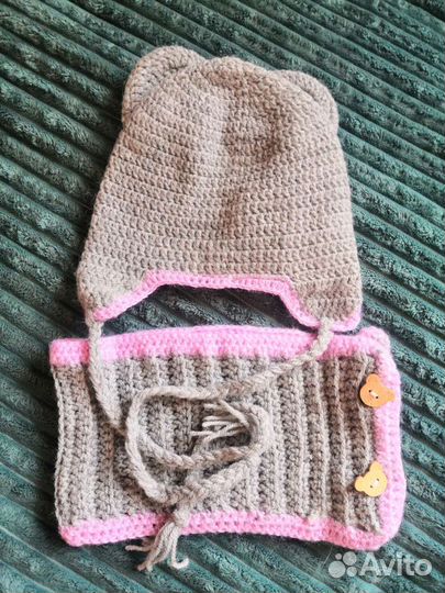 Комплект шапка и шарф