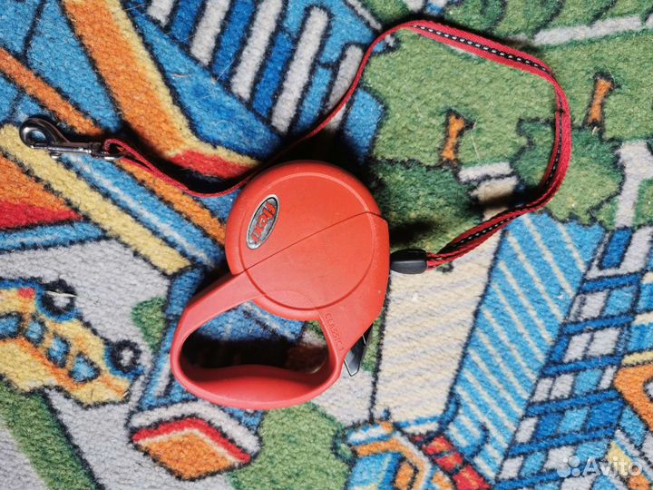 Поводок рулетка flexi classic1 и шлейки для кошек