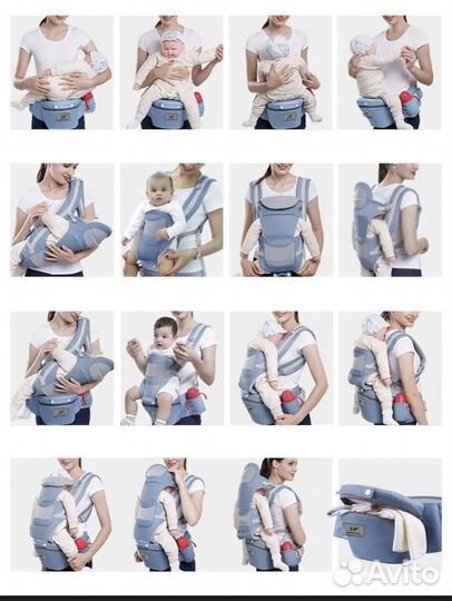Рюкзак переноска кенгуру для новорожденных