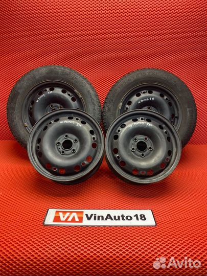 Комплект штампованных дисков R15 Skoda Rapid