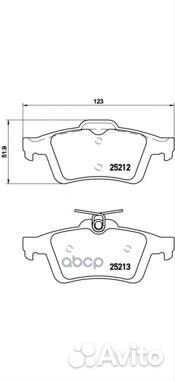 Колодки тормозные дисковые зад P24148 Brembo