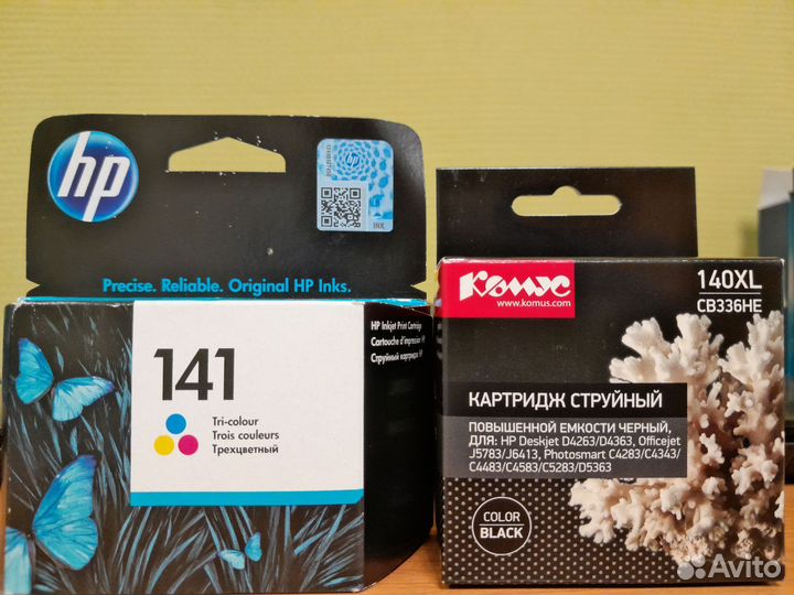 Цветной принтер мфу HP Photosmart C4283, картриджи