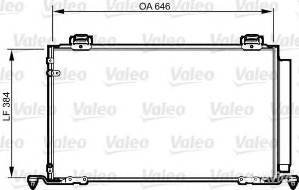 Радиатор кондиционера Toyota Avensis T250
