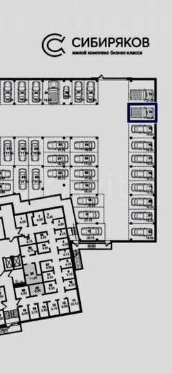 Машиноместо, 20 м²