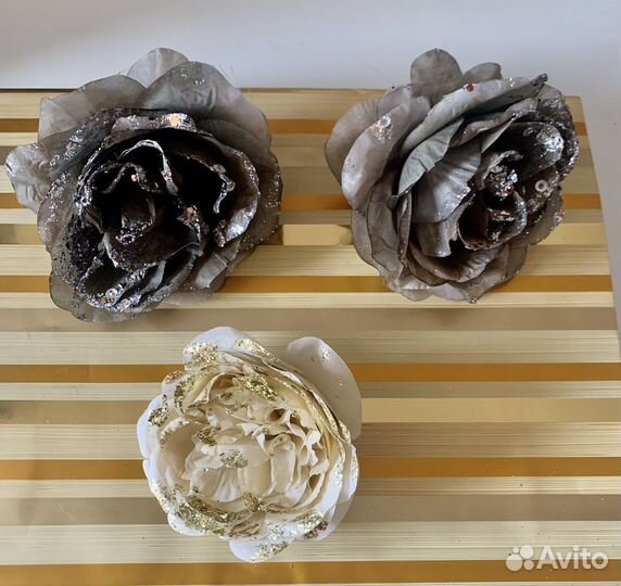 Цветы искусственные 3шт