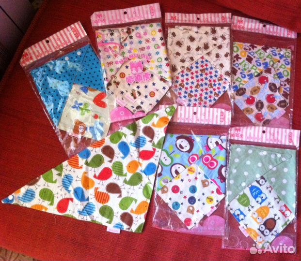 Новые двусторонние слюнявчики