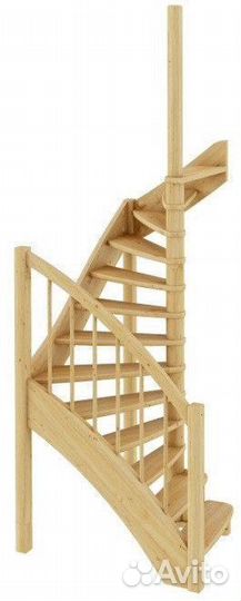 Деревянная лестница лс-04м под покраску