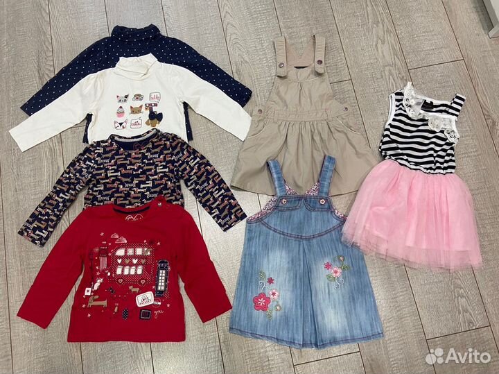 Вещи на девочку 80-86 пакетом (7шт)