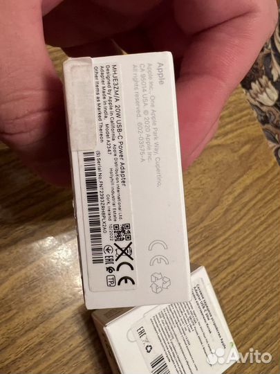 Адаптер Аpple 20w оригинал