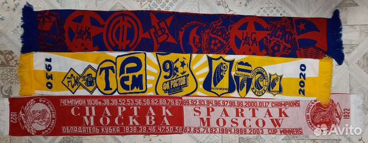 Шарфы фк цска, спартак, ростов