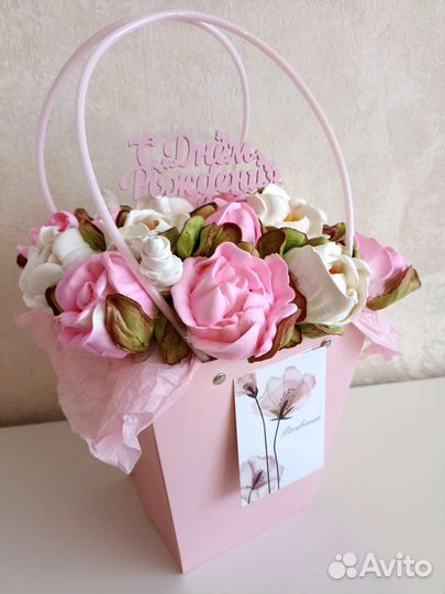 Зефирные корзиночки, букеты, коробочки