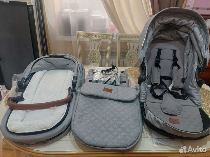 Коляска Tomix aura 2в1, без колёсной основы